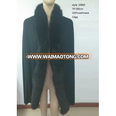 Fox Fur Cashmere Shawl