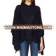 Fashion winter soft pure cashmere knitted hoodie poncho sweater