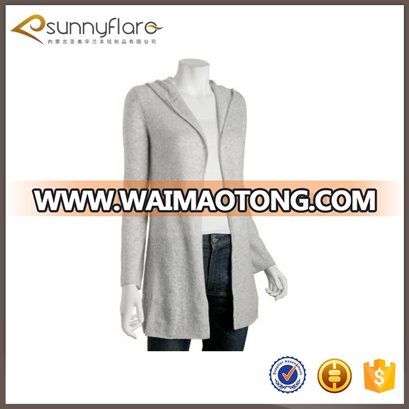 Special design pure cashmere open cardigans for women on sale